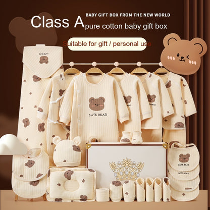 New Born Baby Baby Pure Cotton Clothes Gift Set Full Moon Meeting Gift