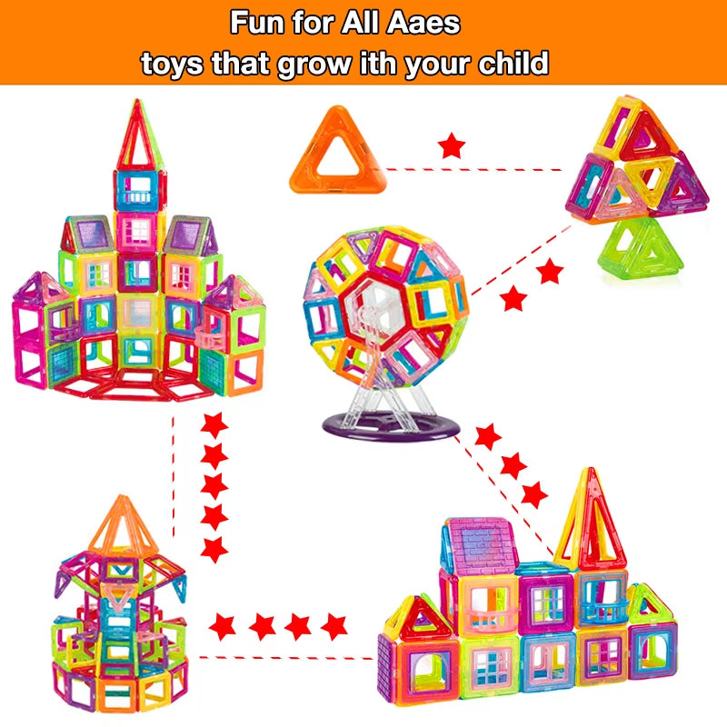 KidsMag™ | Magnetic Building Blocks Set