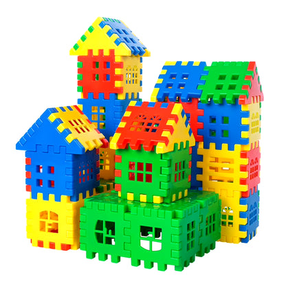 50/100Pcs Baby Developing House Building Blocks Construction Toys for Kids Educational City DIY Brick Interconnecting Block